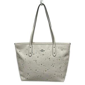 Auth COACH Celestial Tote F29129 White Leather - Tote Bag